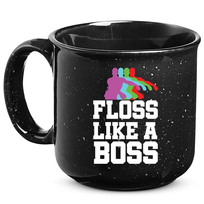 Floss Like A Boss 15oz Campfire Ceramic Mug
