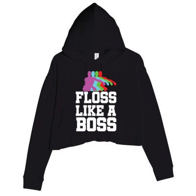 Floss Like A Boss Crop Fleece Hoodie