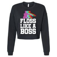 Floss Like A Boss Cropped Pullover Crew