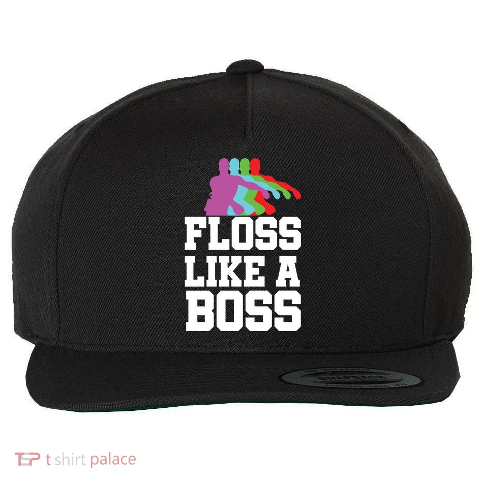 Floss Like A Boss Wool Snapback Cap