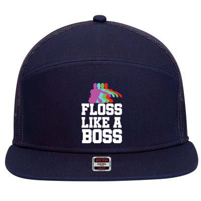 Floss Like A Boss 7 Panel Mesh Trucker Snapback Hat