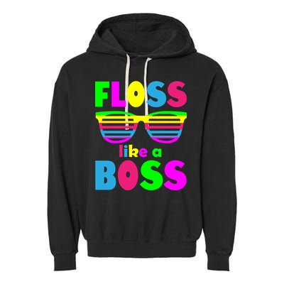 Floss Like A Boss 80's Style Retro Garment-Dyed Fleece Hoodie