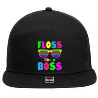 Floss Like A Boss 80's Style Retro 7 Panel Mesh Trucker Snapback Hat