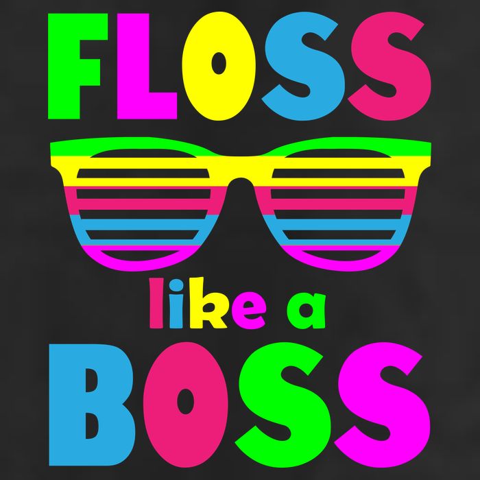 Floss Like A Boss 80's Style Retro 7 Panel Mesh Trucker Snapback Hat