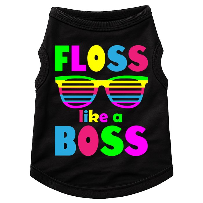Floss Like A Boss 80's Style Retro Doggie Tank
