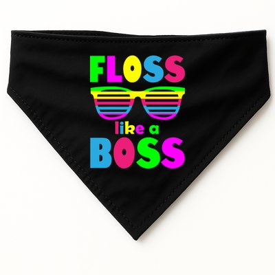 Floss Like A Boss 80's Style Retro USA-Made Doggie Bandana