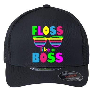Floss Like A Boss 80's Style Retro Flexfit Unipanel Trucker Cap