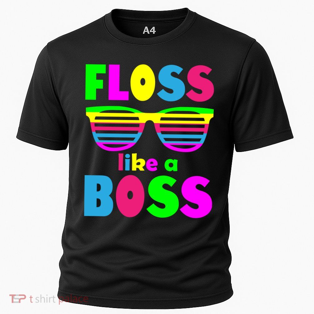 Floss Like A Boss 80's Style Retro Performance Shirt