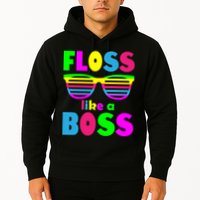 Floss Like A Boss 80's Style Retro Hoodie