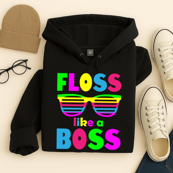 Floss Like A Boss 80's Style Retro Hoodie