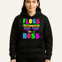 Floss Like A Boss 80's Style Retro Hoodie