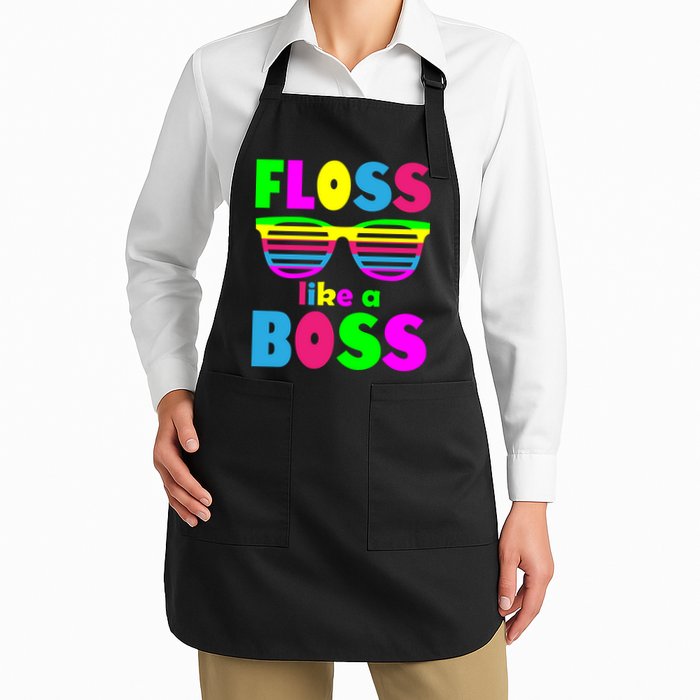 Floss Like A Boss 80's Style Retro Apron