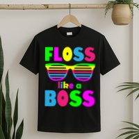 Floss Like A Boss 80's Style Retro T-Shirt