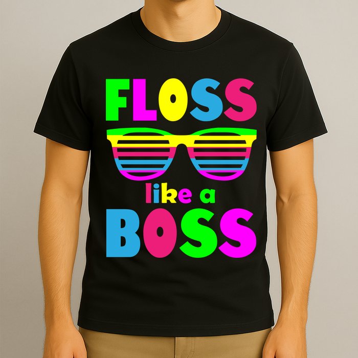 Floss Like A Boss 80's Style Retro T-Shirt