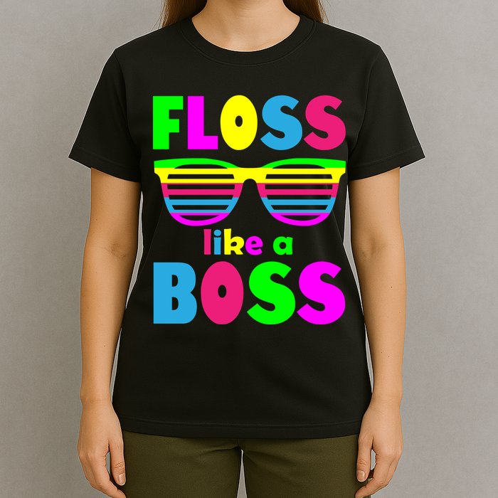 Floss Like A Boss 80's Style Retro T-Shirt