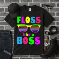 Floss Like A Boss 80's Style Retro Tall T-Shirt