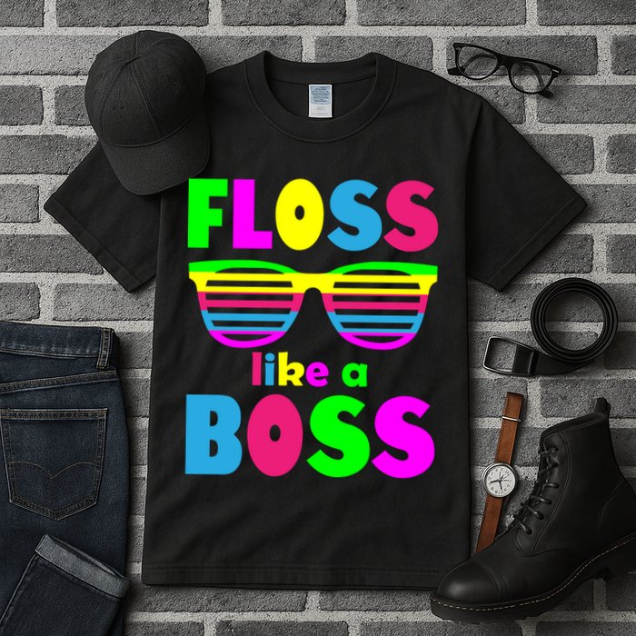 Floss Like A Boss 80's Style Retro Tall T-Shirt