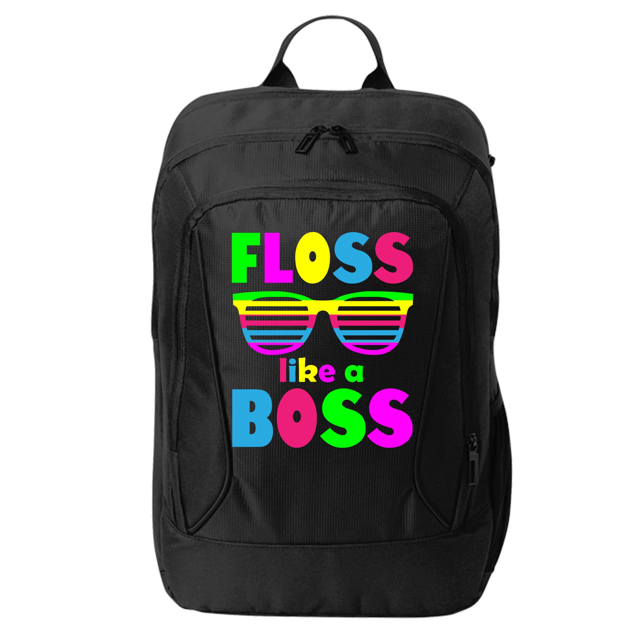 Floss Like A Boss 80's Style Retro City Backpack