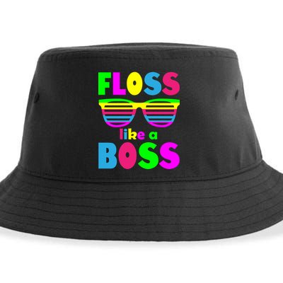 Floss Like A Boss 80's Style Retro Sustainable Bucket Hat