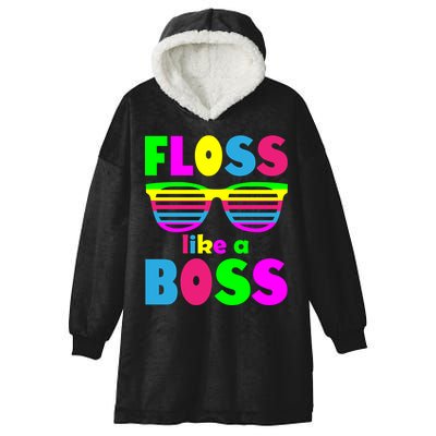 Floss Like A Boss 80's Style Retro Hooded Wearable Blanket