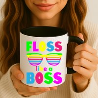 Floss Like A Boss 80's Style Retro Mug