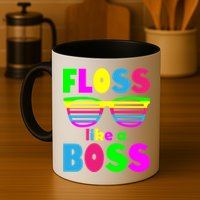 Floss Like A Boss 80's Style Retro Mug