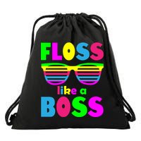 Floss Like A Boss 80's Style Retro Drawstring Bag