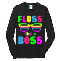Floss Like A Boss 80's Style Retro Tall Long Sleeve T-Shirt