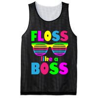 Floss Like A Boss 80's Style Retro Mesh Reversible Basketball Jersey Tank