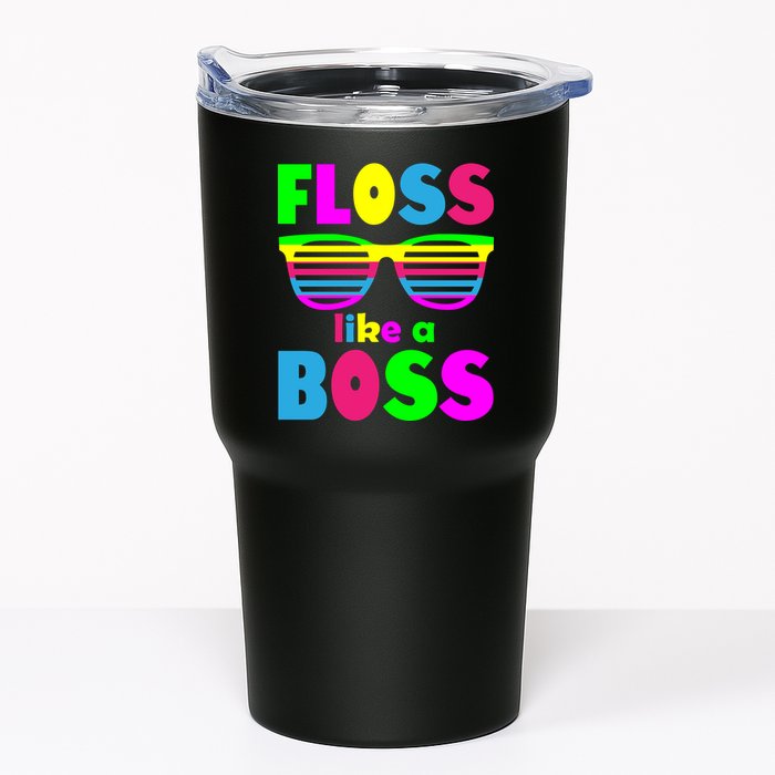 Floss Like A Boss 80's Style Retro Tumbler