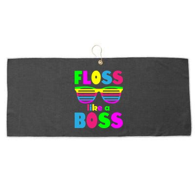Floss Like A Boss 80's Style Retro Large Microfiber Waffle Golf Towel