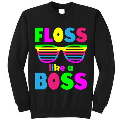 Floss Like A Boss 80's Style Retro Tall Sweatshirt
