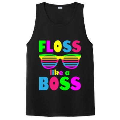Floss Like A Boss 80's Style Retro PosiCharge Competitor Tank