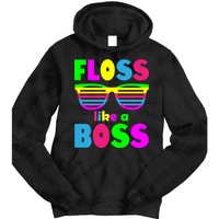 Floss Like A Boss 80's Style Retro Tie Dye Hoodie
