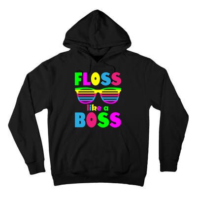 Floss Like A Boss 80's Style Retro Tall Hoodie