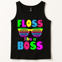 Floss Like A Boss 80's Style Retro Tank Top