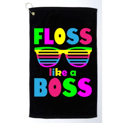 Floss Like A Boss 80's Style Retro Golf Towel