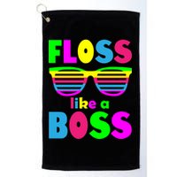 Floss Like A Boss 80's Style Retro Golf Towel