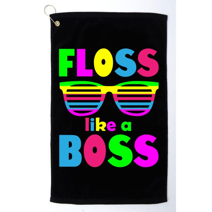 Floss Like A Boss 80's Style Retro Golf Towel