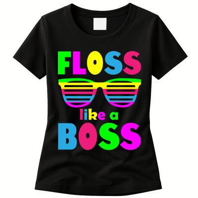 Floss Like A Boss 80's Style Retro Womens T-Shirt