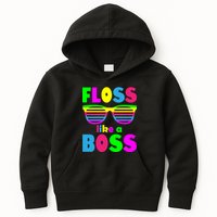 Floss Like A Boss 80's Style Retro Kids Hoodie