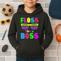 Floss Like A Boss 80's Style Retro Kids Hoodie