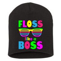 Floss Like A Boss 80's Style Retro Short Acrylic Beanie
