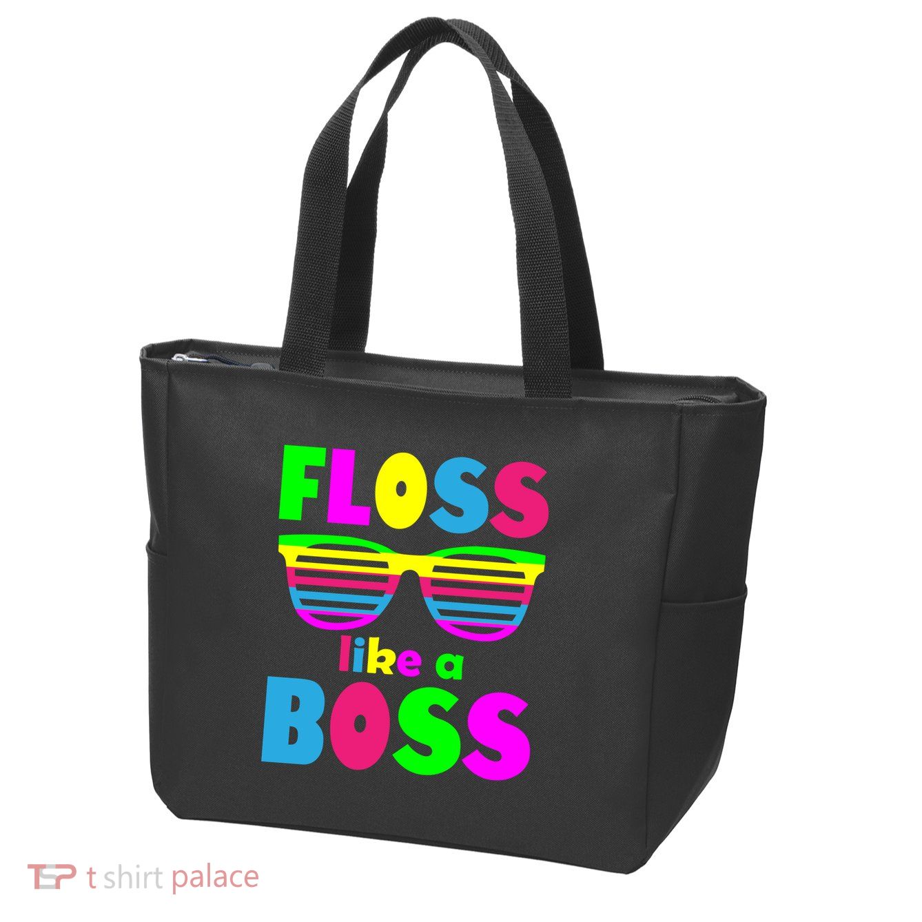 Floss Like A Boss 80's Style Retro Zip Tote Bag