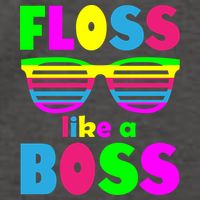 Floss Like A Boss 80's Style Retro Vector Backpack