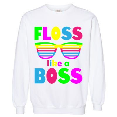 Floss Like A Boss 80's Style Retro Garment-Dyed Sweatshirt