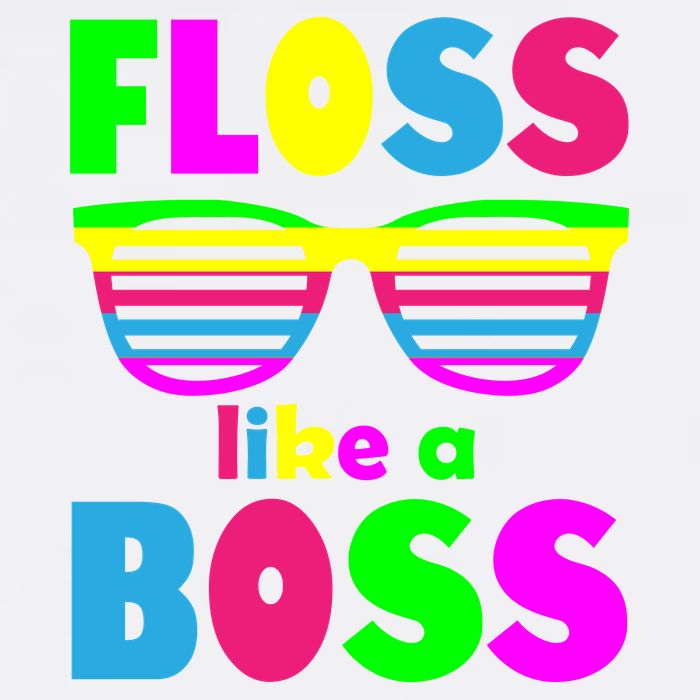 Floss Like A Boss 80's Style Retro Garment-Dyed Sweatshirt