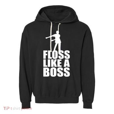 Floss Like A Boss Dance Logo Garment-Dyed Fleece Hoodie
