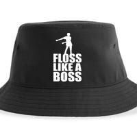 Floss Like A Boss Dance Logo Sustainable Bucket Hat