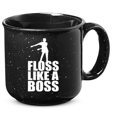 Floss Like A Boss Dance Logo 15oz Campfire Ceramic Mug